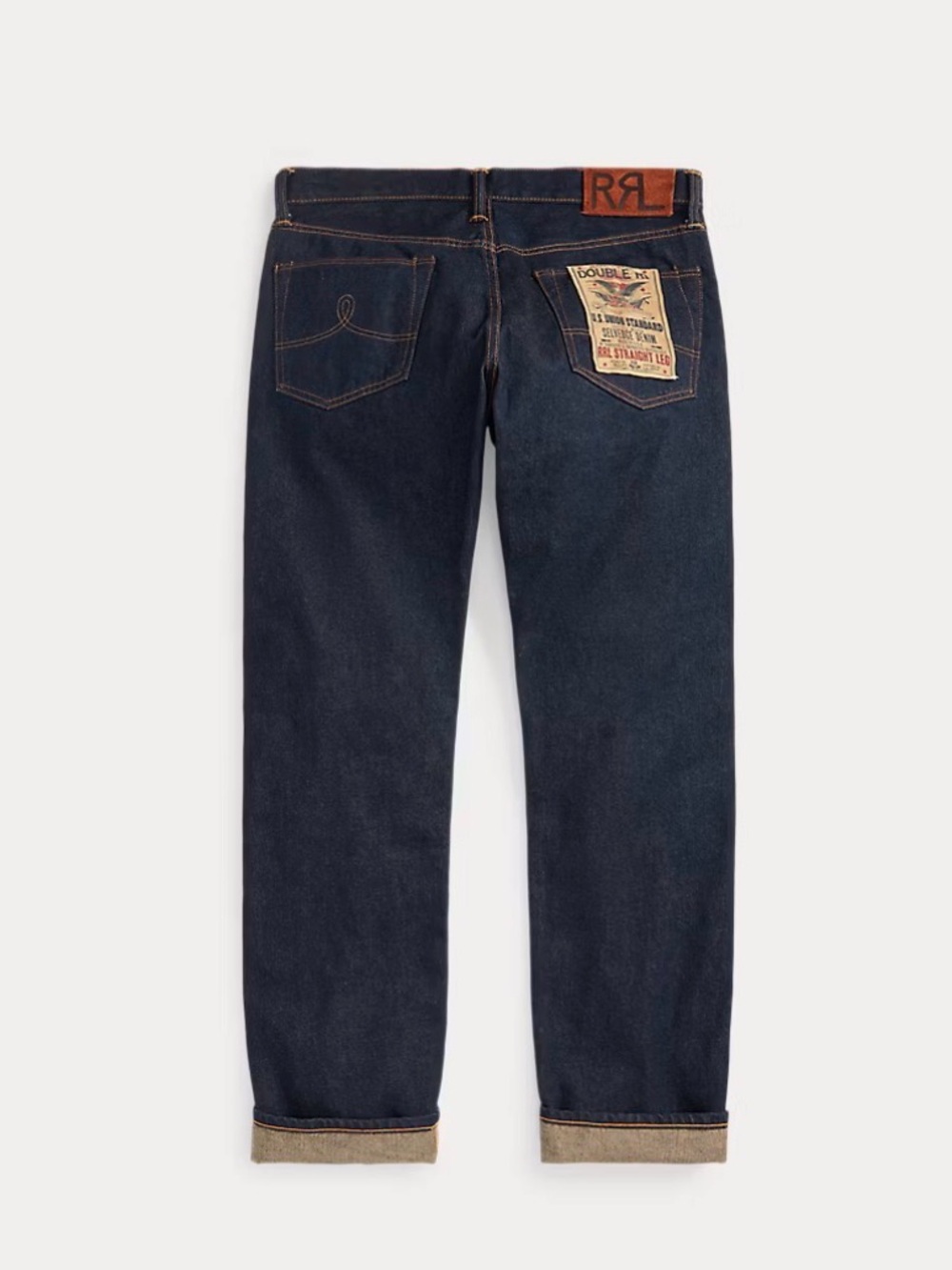 NWT New RRL Ralph Lauren Straight Leg SELVEDGE JEAN - EAST WEST size 32 x 32 - Picture 8 of 10